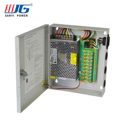 12V 120W Power Supply 9 Channel Output CCTV Electrical Box